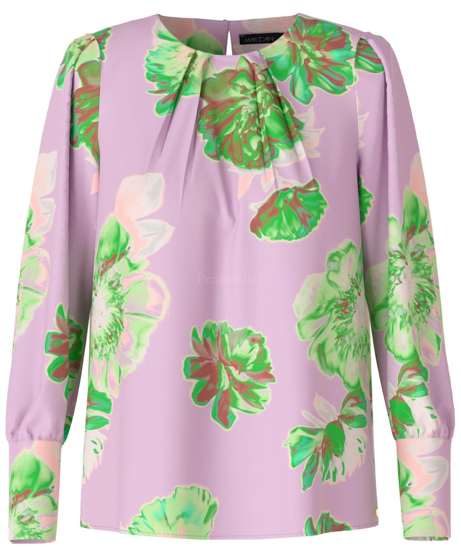 Kleding Marc Cain  | Marc Cain Vc 51.17 W45 Shirts Uni Km Paars
